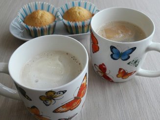 Affogato al caffe (Кофе с ванильным мороженым)
