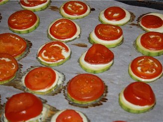 Кабачки с сыром и чесноком в духовке