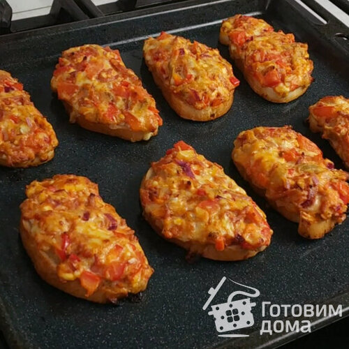 Горячие бутерброды с баклажаном
