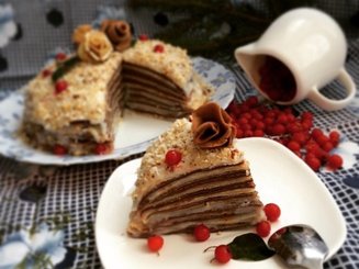 Блинный торт с заварным кремом
