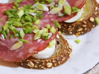 Smørrebrød - Датский бутерброд с колбасой