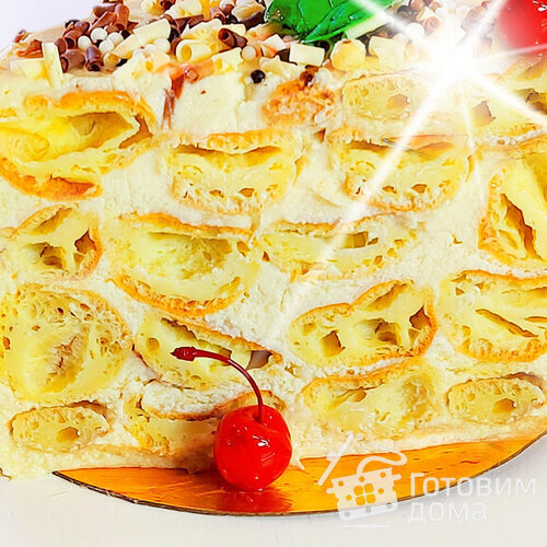 Торт Дамские Пальчики (без раскатки коржей)