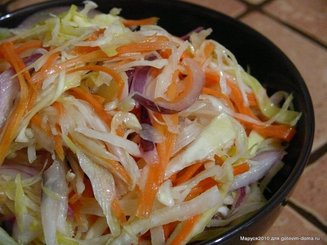 Салат с капустой "Пестренький"