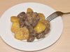 Куриные сердечки с картофелем