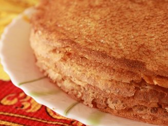 Заварные блины на кефире