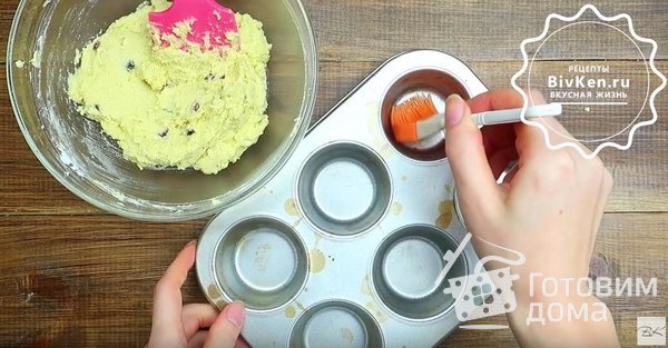 Маффины из рисовой муки с клюквой фото к рецепту 4