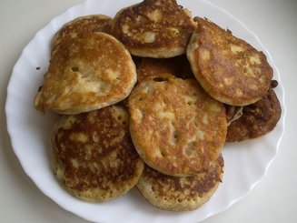 Быстрые оладушки к завтраку (без яиц)