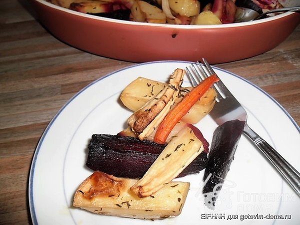 Полезные коренья (запечённые морковь, свекла, пастернак...) фото к рецепту 2
