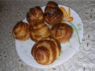 Булочки-бриоши с кремом патисьер
