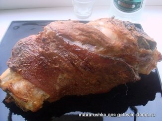 Рулька запеченая в горчице