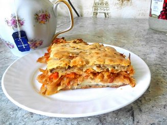 Ленивый капустный пирог