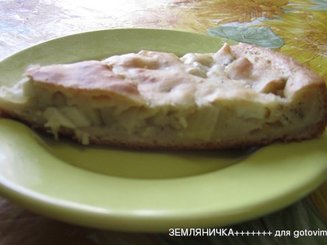 Пирог с яйцом и зеленым луком