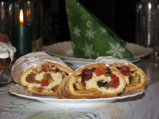 Штоллен рождественский (творожный)