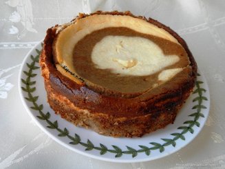 Лимонно-кофейная творожная запеканка.