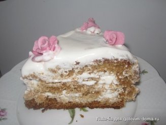 Легкий  медовик (жидкое тесто)