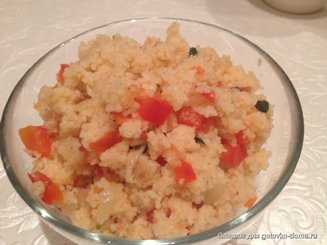 Салат с кускусом и овощами