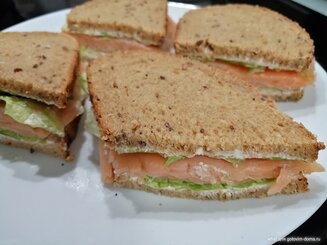 Весенние сэндвичи с семгой