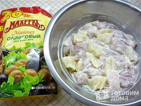 Шашлык из курицы с ананасами фото к рецепту 4