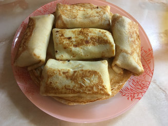Блинчики с творожной начинкой