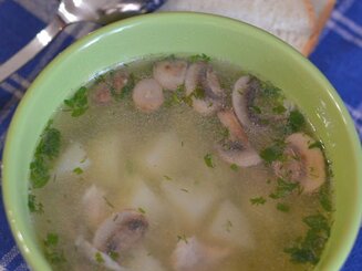 Синкапур - грибной суп с лапшой
