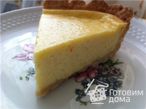 Пирог с творогом и лимоном