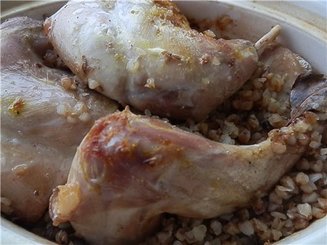 Курица с гречкой в духовке