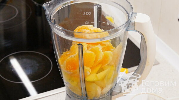 Противоавитаминозный смузи с мятой, апельсином, ананасом и манго фото к рецепту 7