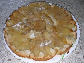 Диетическая шарлотка с яблоками и овсяными хлопьями