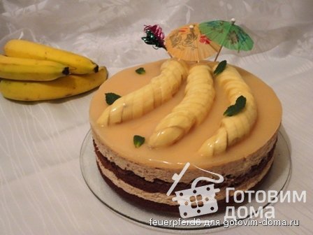 Банановый торт в мультиварке