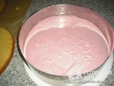 Двухцветный творожно-сливочный торт фото к рецепту 23