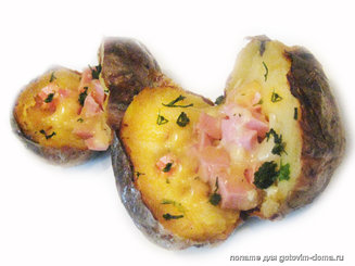 Запеченая картошка с начинкой