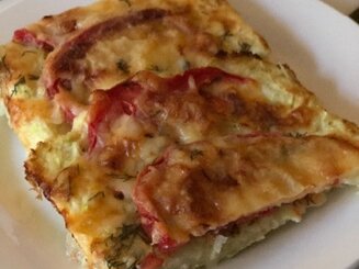 Пицца на кабачковой основе