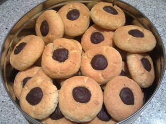 Печенье с шоколадным ганашем
