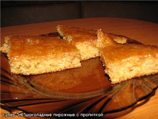 Шоколадные пирожные с пропиткой