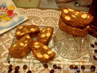 Кантуччи/Кантуччини с эспрессо и марципаном