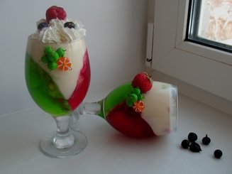 Желе фруктово-сливочное