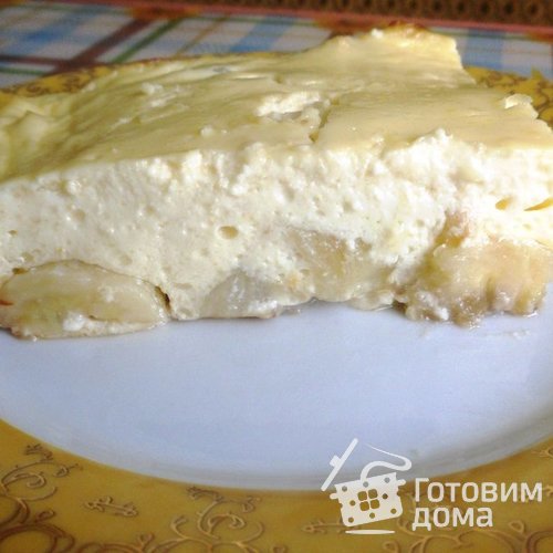Банановая запеканка с йогуртом