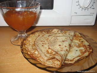 Блины творожные заварные
