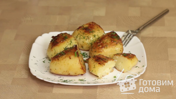 Вкусная картошка с румяной корочкой фото к рецепту 5