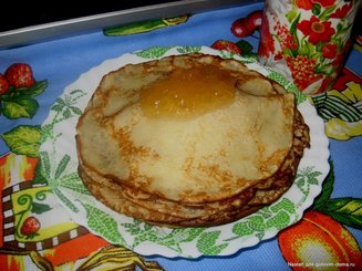 Заварные блины на кефире