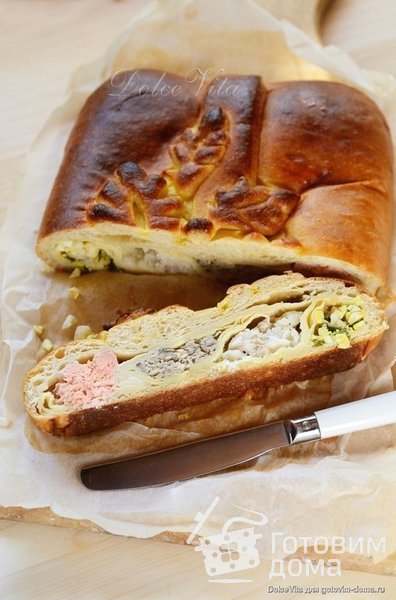 Кулебяка с треской