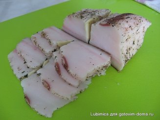 Ароматное сало (сухой способ)