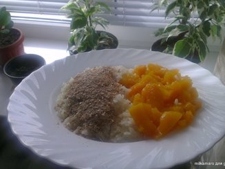 Рис с чесноком и сливочным маслом