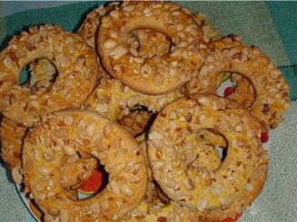 Песочное кольцо с арахисом