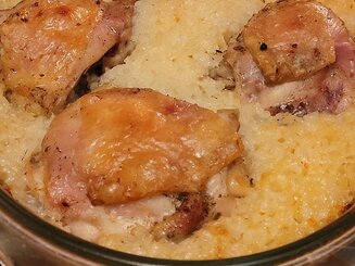 Окорочка с рисом в духовке