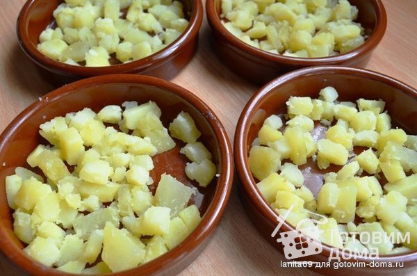 Яйца, запеченные с картофелем и грибами фото к рецепту 3