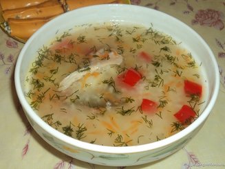 Куриный суп с рисом