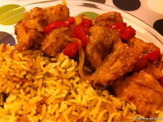 Рагу из курицы с болгарским перцем