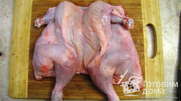 Курица фаршированная под кожей фото к рецепту 3