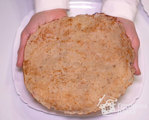 Блины на молоке с орехами фото к рецепту 8